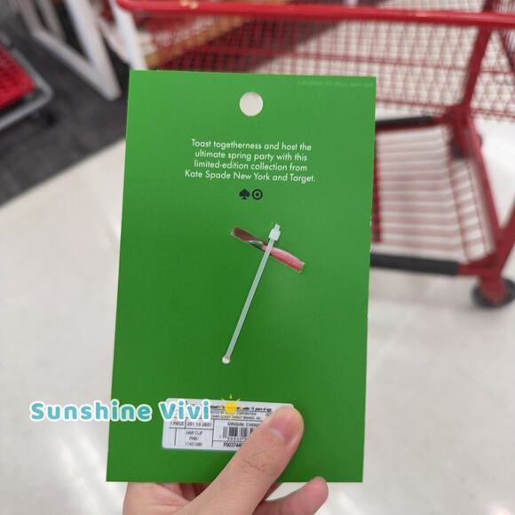 NWT Strawberry Hair Claw Clip kate spade new york x Target Pink SHIP FAST - Picture 3 of 3